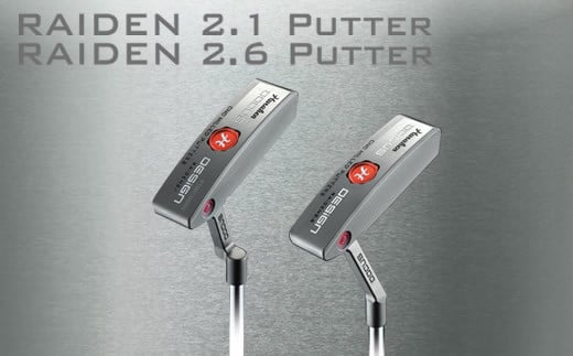 RAIDEN 2.1(クランク)／2.6(スラント) PUTTER スチール ゴルフ