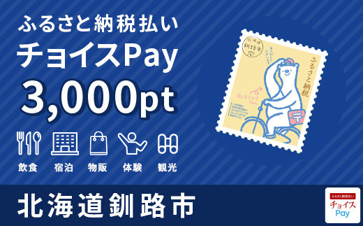 釧路市チョイスpay 3 000pt 1pt 1円 F4f 1492 北海道釧路市 ふるさとチョイス ふるさと納税サイト