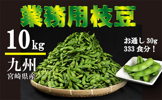 大容量10kg》宮崎県産えだまめ [業務用 茶豆風 枝豆 冷凍野菜 ストック