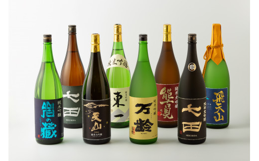 定期便/全4回》佐賀の日本酒 一升瓶セット（岩の蔵・七田・天山・東一