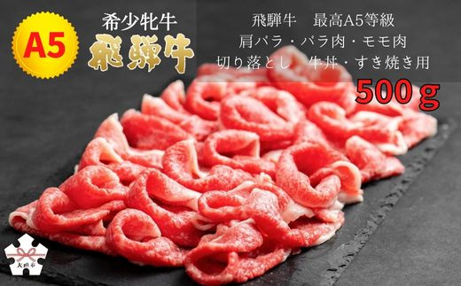 飛騨牛 メス牛 最高A5等級 肩バラ・バラ肉・モモ肉切り落とし 牛丼