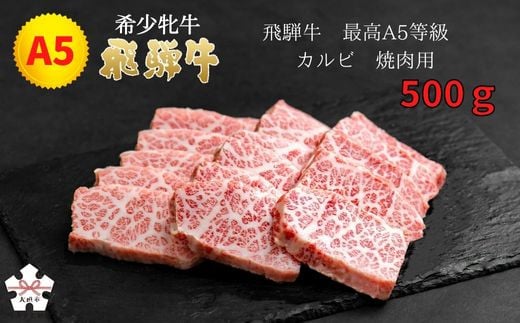 <飛騨牛 メス牛> 最高A5等級 カルビ 焼肉用 500g - 岐阜県大垣市｜ふるさとチョイス - ふるさと納税サイト