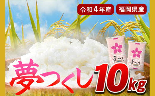 令和4年産 福岡県産 夢つくし 10kg(5kg×2袋) 白米《30日以内に順次出荷(土日祝除く)》米 コメ 精米 ゆめつくし