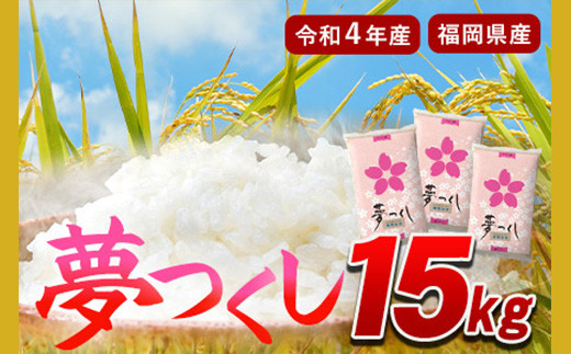 令和4年産 福岡県産 夢つくし 15kg(5kg×3袋) 白米《30日以内に順次出荷(土日祝除く)》米 コメ 精米 ゆめつくし