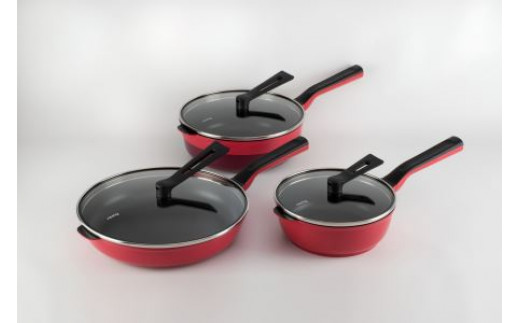 RHF-848 レミパンプラス3点セット(レッド) FC085003 - 新潟県燕市 