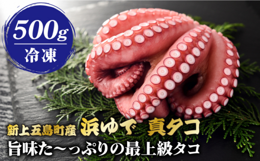 旨味た～っぷりの最上級タコ】 五島 浜茹で 真タコ 冷凍 500g【カミ