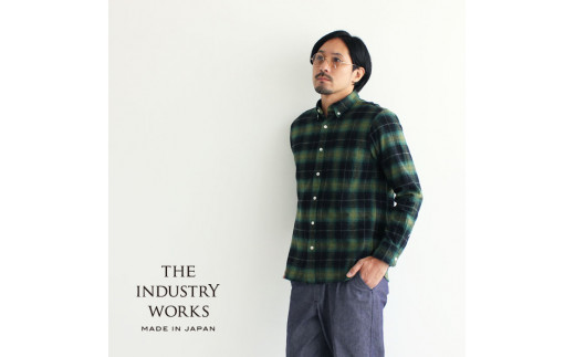 播州織メンズフランネルシャツ「THE INDUSTRY WORKS」（1着）【TIW_130】（36-2）