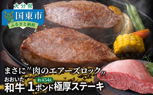 まさに肉のエアーズロック〃おおいた和牛１ポンド極厚ステーキ・通_29365A - 大分県国東市｜ふるさとチョイス - ふるさと納税サイト