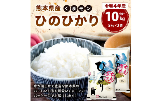 令和4年産】 くまモン ひのひかり 10kg（5kg×2袋） - 熊本県八代市