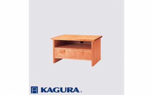 処分！【家具蔵 KAGURA 無垢材テレビ台 120cm モダンデザイン】 テレビ