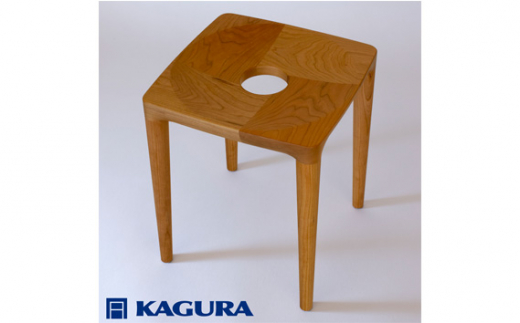 家具蔵 KAGURA スツールエミネント チェリー材 インテリア 天然木 手作業 天然木 高級木材 無添加 安全 ジャパニーズモダン 高級家具 熟練  無着色 おしゃれ 天然木無垢材 コンパクト シンプル - 茨城県常陸大宮市｜ふるさとチョイス - ふるさと納税サイト