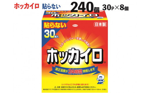 DJ02_240個 ホッカイロ 貼らないレギュラー 30P×8個 ※離島への配送不可