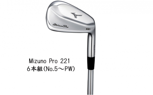 Mizuno Pro 221 6本組（No.5～PW）（Dynamic Gold HT スチールシャフト ...