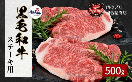 福島牛 】 黒毛和牛 サーロインステーキ用 250g 2枚 計500g 冷凍保存 肉 牛肉 焼肉 ステーキ 旨味 贈答 ギフト プレゼント 人気  ランキング おすすめ グルメ 福島 ふくしま 田村 田村市 たむら 川合精肉店 - 福島県田村市｜ふるさとチョイス - ふるさと納税サイト