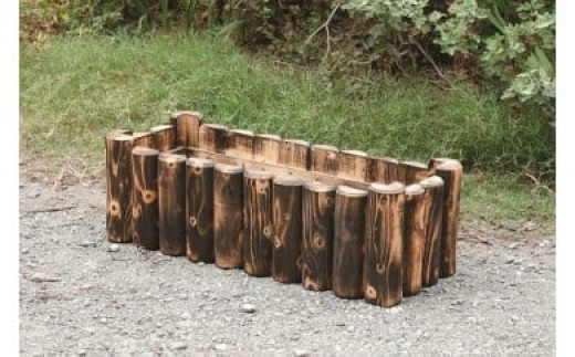 ひび割れ模様の　丸型プランターカバー ひび割れ模様の 丸型プランターカバー ひび割れ模様の 丸型プランター