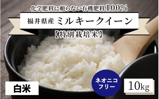 令和5年度産新米】【特別栽培米】福井県産 ミルキークイーン 10kg