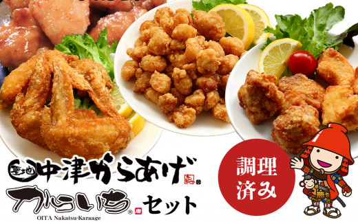 中津からあげ からいちセット | 調理済み 骨なしミックス なんこつ