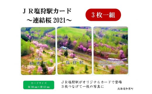 ふるさと納税】JR塩狩駅カード～連結桜2021～ - 北海道和寒町