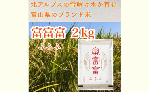 富山米「富富富」2kg（白米） [№5617-0716] - 富山県魚津市｜ふるさと