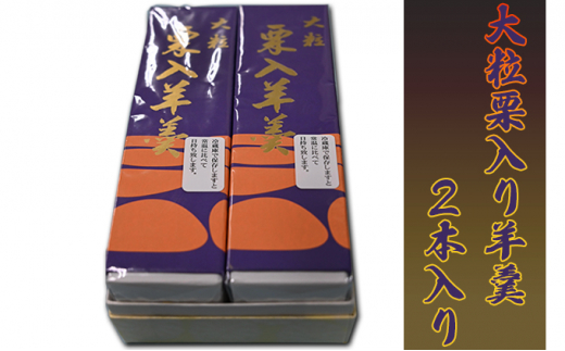 森八本舗 大粒栗入り羊羹2本入り[№5619-1482] - 東京都墨田区｜ふるさとチョイス - ふるさと納税サイト