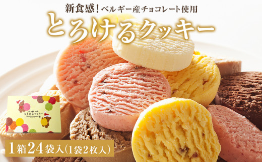 アルパジョン 新食感！ とろける クッキー 24袋入 ベルギー産 チョコレート 使用