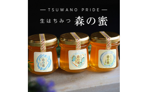 自然薫る完熟生はちみつ「森の蜜」3種食べ比べBセット(120g×3)【1377162】