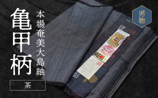 絹100%本場奄美大島手織大島紬の反物（美品）レディース