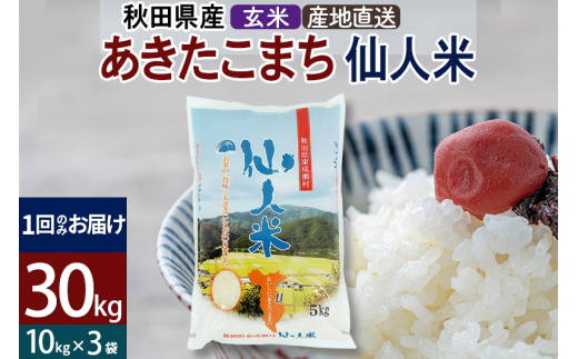 令和4年岡山 県北産 あきたこまち玄米30kg - 米/穀物