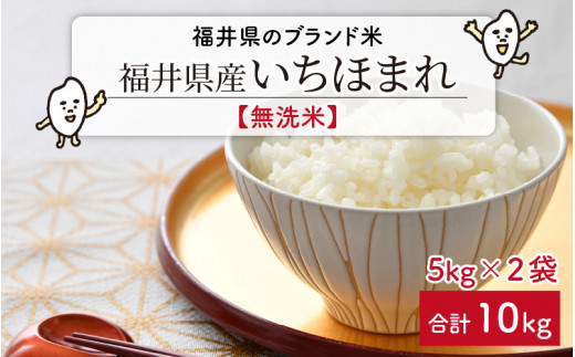 令和5年産】 福井県のブランド米 いちほまれ 無洗米 10kg （5kg × 2袋