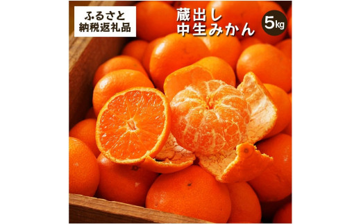 【和歌山県海南市】蔵出しみかん中生 5kg家庭用|和歌山県海南市下津町の特産品蔵出しみかんの中生品種を産地直送でお届け【2026年1月発送開始】