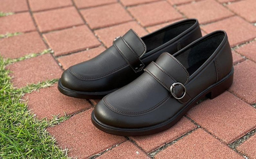 【兵庫県神戸市】【職人手作り】靴ずれから解放 やわらかベルトローファー 学生靴 通学 通勤 冠婚葬祭  A0663(ブラック)