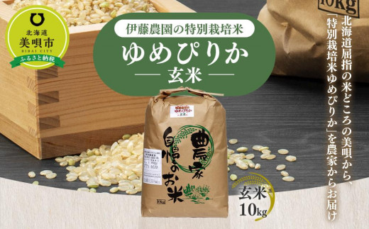 令和4年産】伊藤農園の特別栽培米ゆめぴりか 玄米（10kg） - 北海道