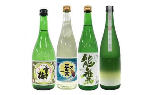 新潟 本醸造 純米酒 720ml ４本セット 雪中梅・スキー正宗・能鷹・越路