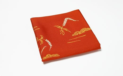 土田友湖作いん乃子染服紗干支戌柄