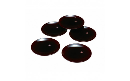 ふるさと納税 海南市 紀州漆器 銘々皿 総溜 明月 4.2寸 5枚組 4.2寸 銘々皿 総溜 明月 (5枚組)YG114｜マイナビふるさと納税