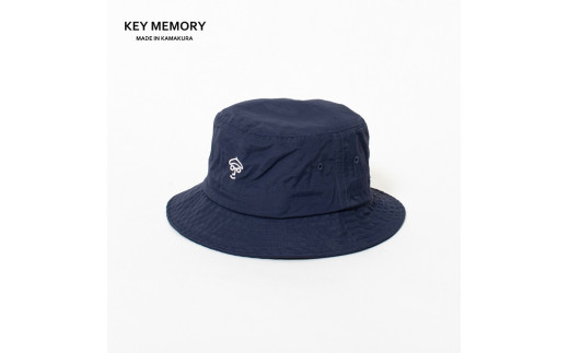 【KEYMEMORY】ナイロンバケットハット　NAVY