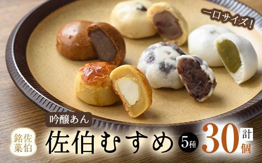 ひとくちまんじゅう 佐伯むすめ (計30個・5種×6個) 饅頭 饅頭 ひとくち