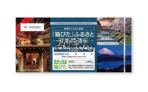 箱ぴた　ふるさと　宿泊補助券　2枚