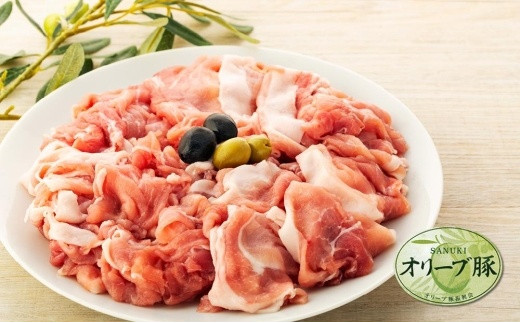 豚肉 オリーブ豚 切落とし 2.4kg （600g×4パック）【期間限定 ...