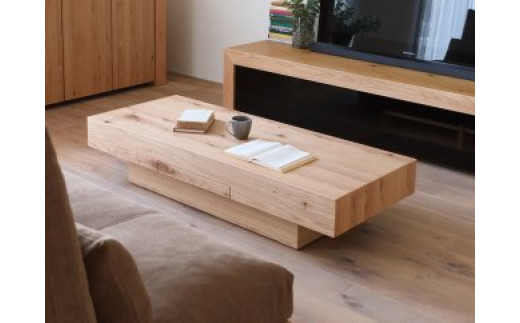 CHOCOLAT Living Table 084 oak (wood top) - 福岡県大川市｜ふるさと  