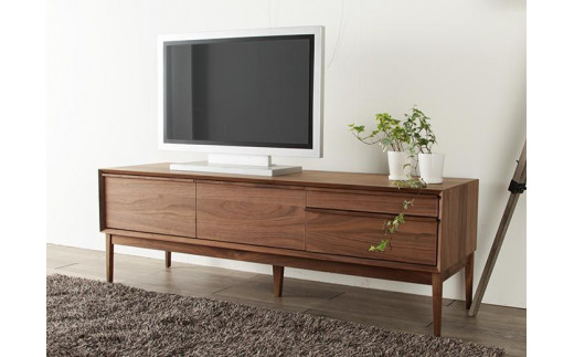 大川家具 レフライン 150cm テレビボード 収納 天然木ウォールナット 