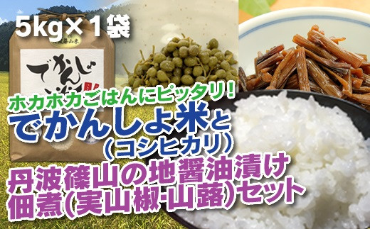 令和6年産 新米】 丹波篠山の地醤油漬、佃煮セット でかんしょ米5kgと実山椒・山蕗 - 兵庫県丹波篠山市｜ふるさとチョイス - ふるさと納税サイト