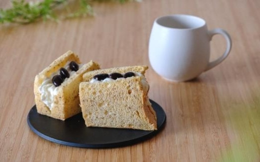 丹波篠山の黒豆シフォンケーキ 6個×2箱 兵庫県 丹波篠山市 お菓子