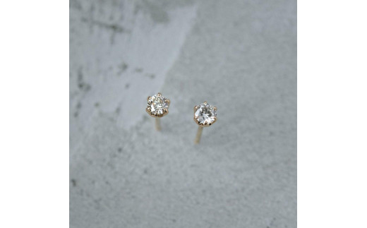 K18YG ダイヤモンド ピアス 0.40ct 0.2ct×2個 1ペア | gulatilaw.com