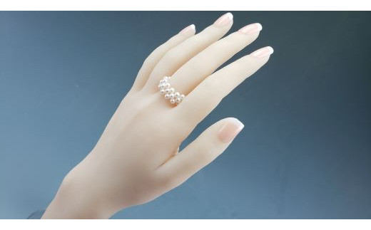 MIKIMOTO　ミキモト　照り良質天然アコヤ本真珠リング　K18YG パール