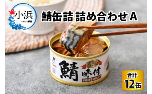 鯖缶詰12缶詰め合わせＡ 180g×12缶 本醸造醤油仕立て、唐辛子、生姜