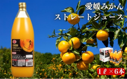 みかん100％ジュース POM 愛媛みかんストレート 1L×6本入【愛媛県産 温州 みかん 柑橘 ミカン オレンジ ポンジュース 飲み物 ストレート  濃厚 コク 甘い 無添加 フレッシュ ビタミン 果汁飲料】 [№5310-0018] - 愛媛県砥部町｜ふるさとチョイス - ふるさと ...