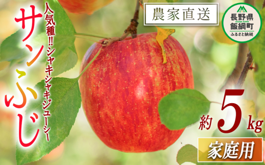 りんご サンふじ 家庭用 5kg 渡辺農園 沖縄県への配送不可 2025 りんご サンふじ 家庭用 5kg 渡辺農園 沖縄県への配送不可 2025