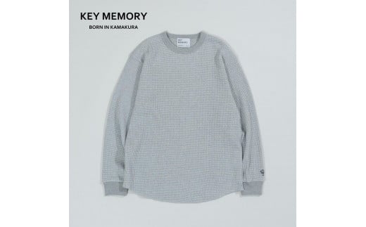 【KEYMEMORY　鎌倉】ワッフルカットソー GRAY