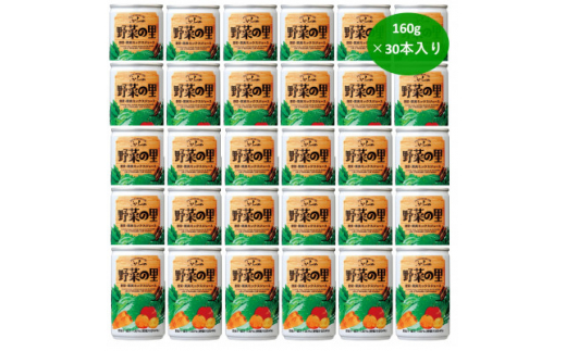 【北海道富良野市】<国産野菜使用>ふらの 野菜の里 160g×30本入り_ 野菜ジュース ジュース 飲料 ドリンク 野菜 国産 産直 北海道 野菜の里 缶 贈答 ギフト 詰合せ 30本 人気 おすすめ 国産